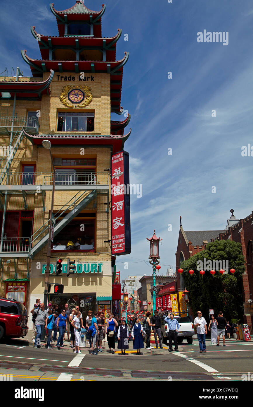 Sing Chong Building, Grant Avenue, Chinatown, San Francisco, California, USA Stock Photo