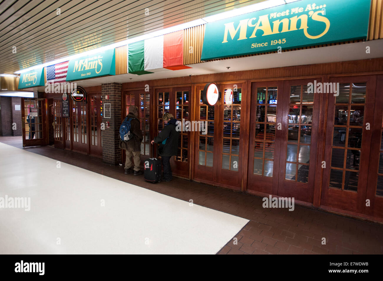 Meet Me at McAnns. Port Authority. NYC Stock Photo Alamy