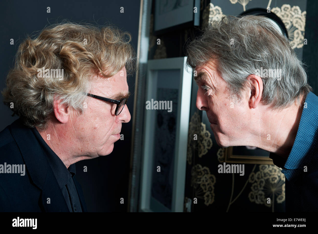 Mark Ellen and David Hepworth at the Soho Literary Festival 2014 Stock Photo