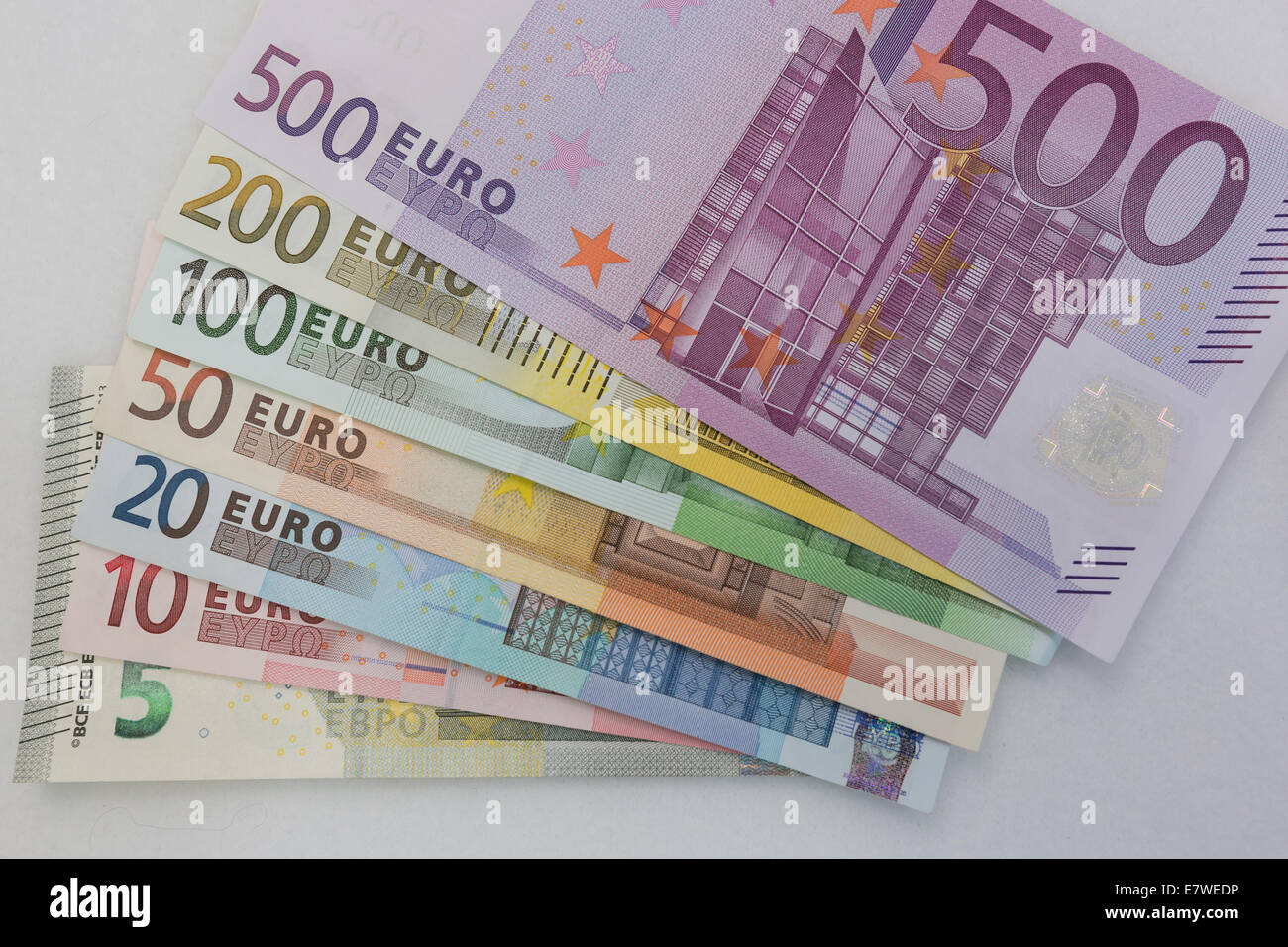 EUR money, banknotes Stock Photo