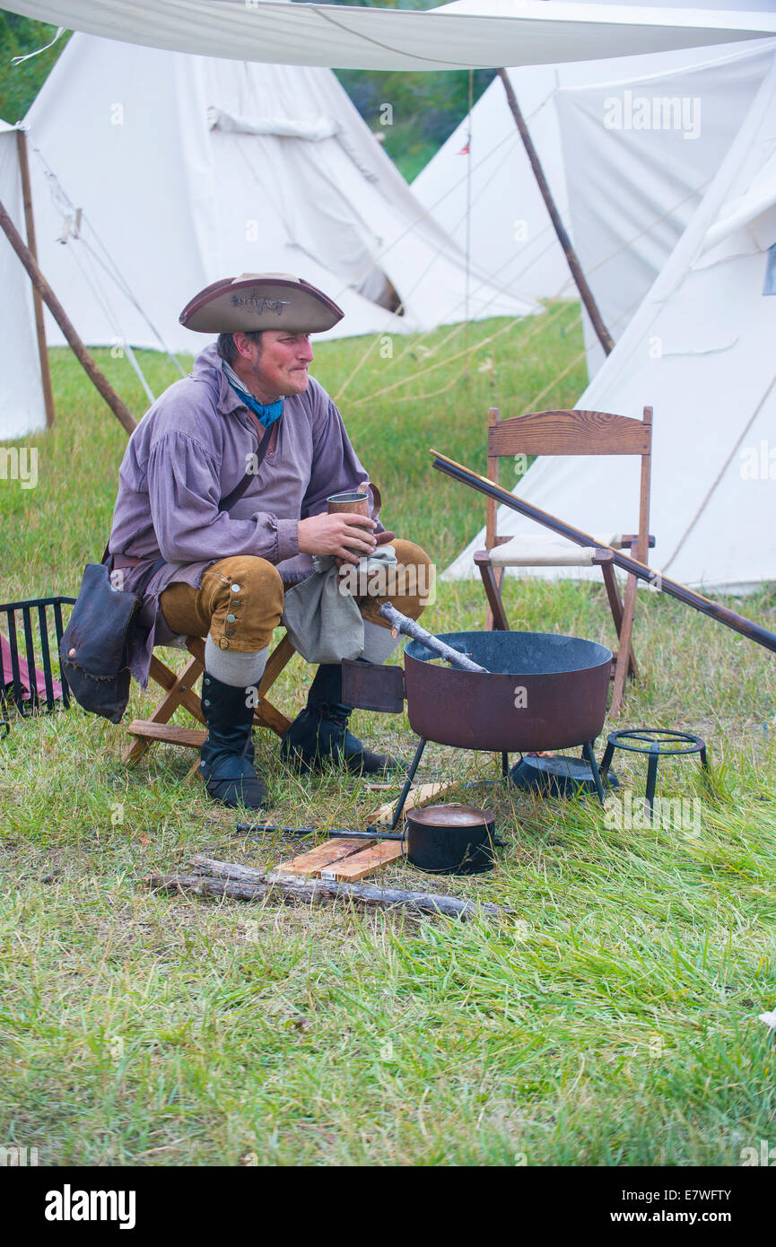 Unidentified participant in the Fort Bridger Rendezvous held in Fort