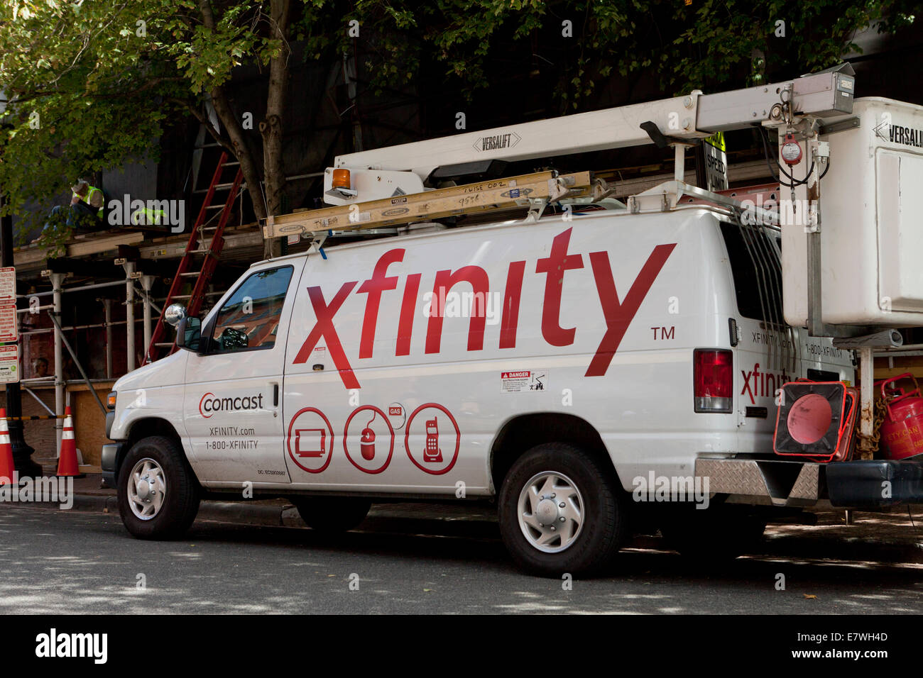 Comcast Xfinity utility work van Washington, DC USA Stock Photo Alamy