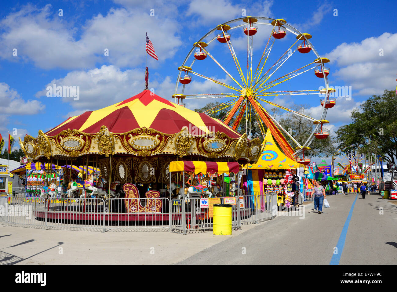 Ferris Wheel Florida State Fair Tampa FL Stock Photo Alamy