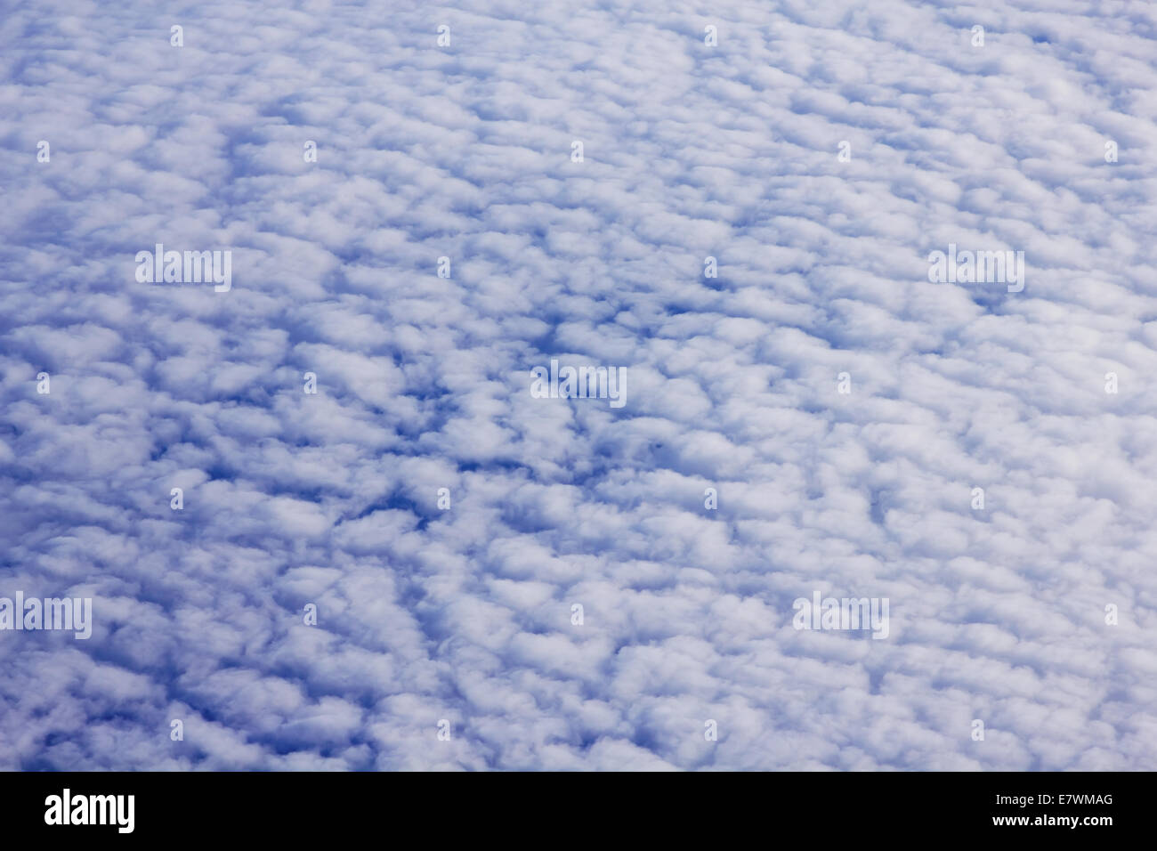 Blue sky with clouds view from an airplane Stock Photo - Alamy