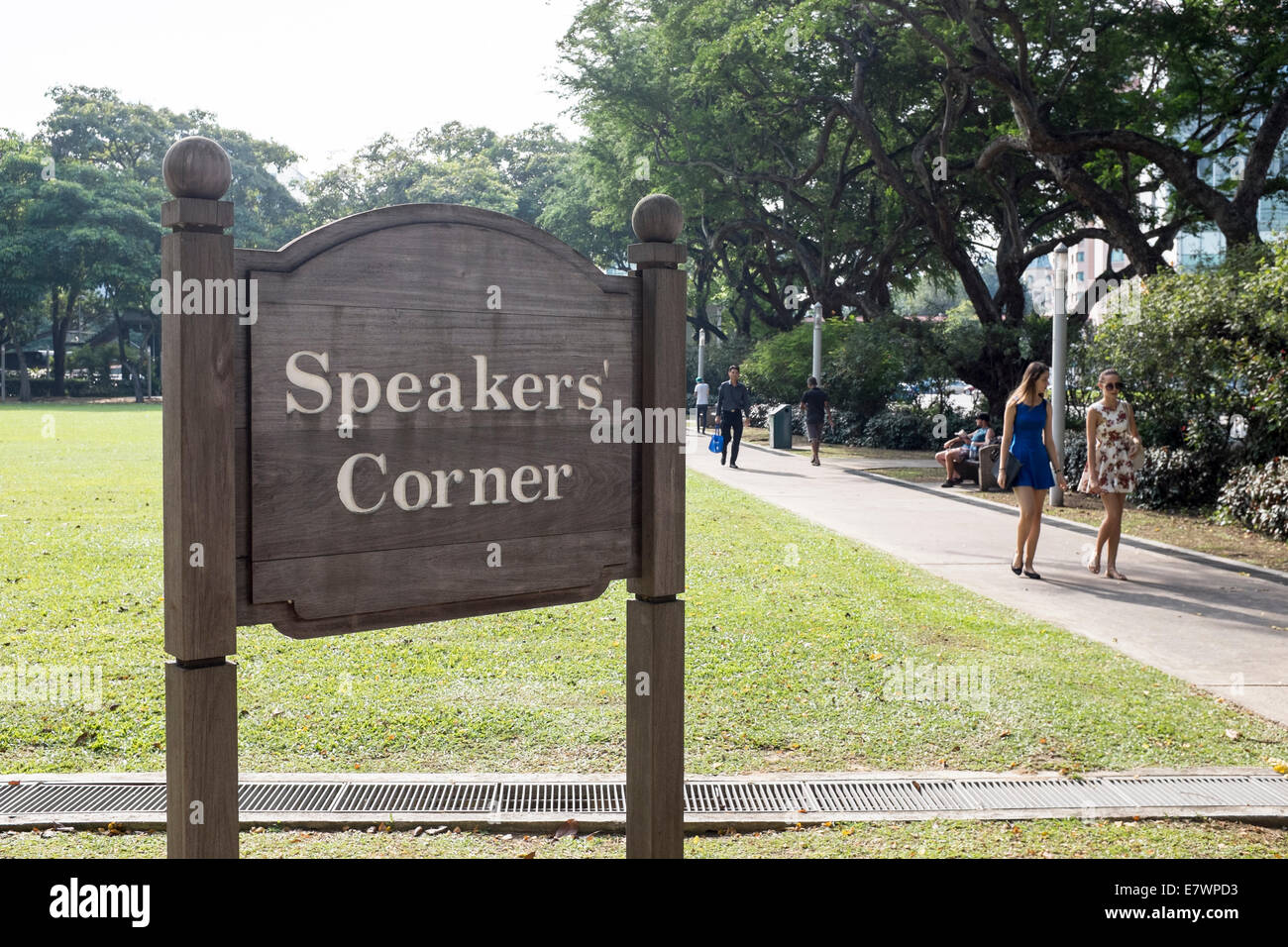 A view of Hong Lim park and Speakers' Corner in Singapore, Sept. 08