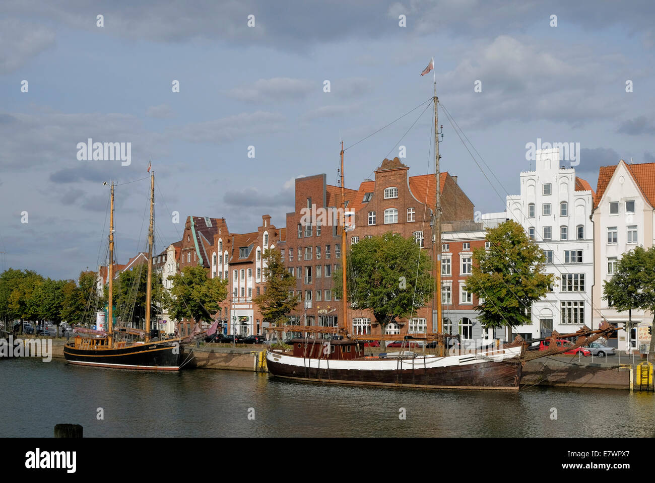 Harbour Museum, old town at the lower Trave, Lübeck, Schleswig-Holstein, Germany Stock Photo