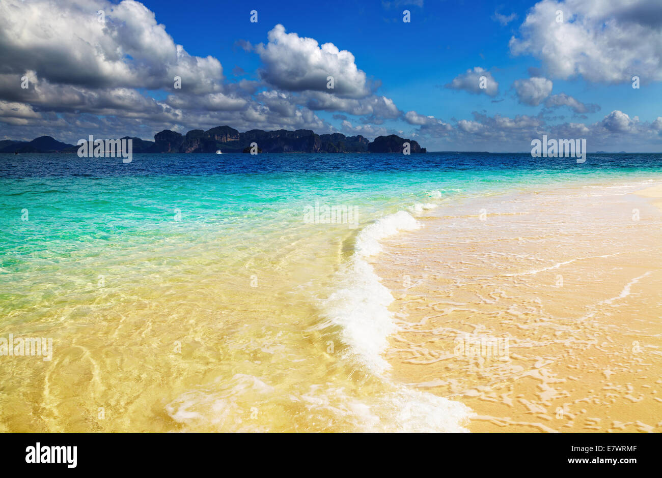 Tropical beach, Andaman Sea, Thailand Stock Photo