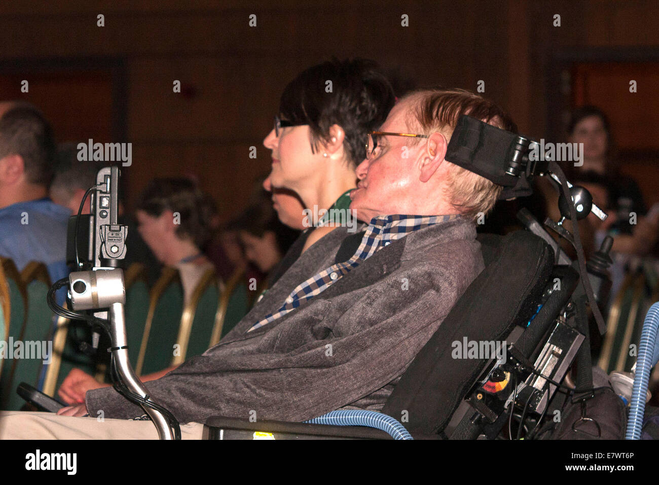 Physicist Stephen Hawking attending the second editon of the Starmus Festival at the Abama Golf & Spa Resort in Tenerife, Canary Islands on September 22, 2014/picture alliance Stock Photo