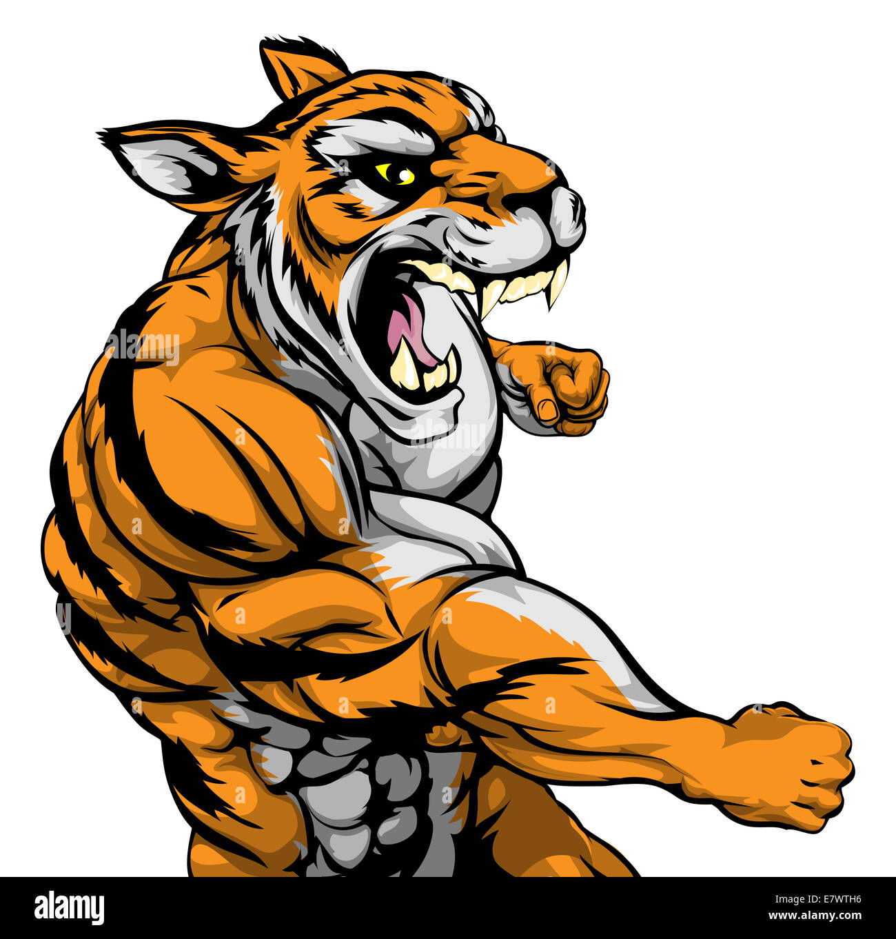 a-mean-looking-tiger-sports-mascot-fighting-and-punching-with-fist