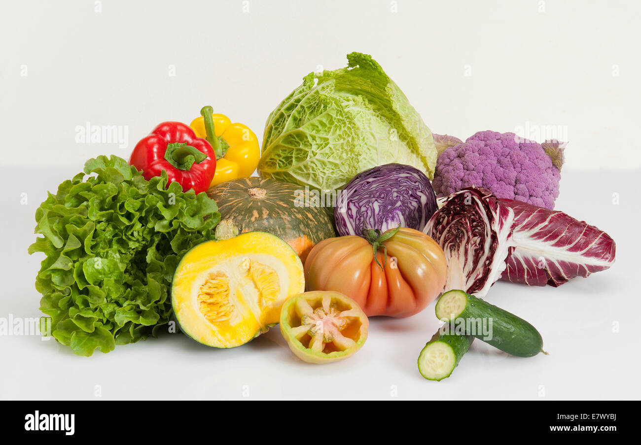Group of different vegetables Stock Photo
