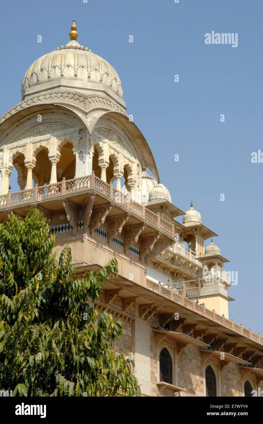 The Albert Hall in Jaipur housing the Central Museum Stock Photo