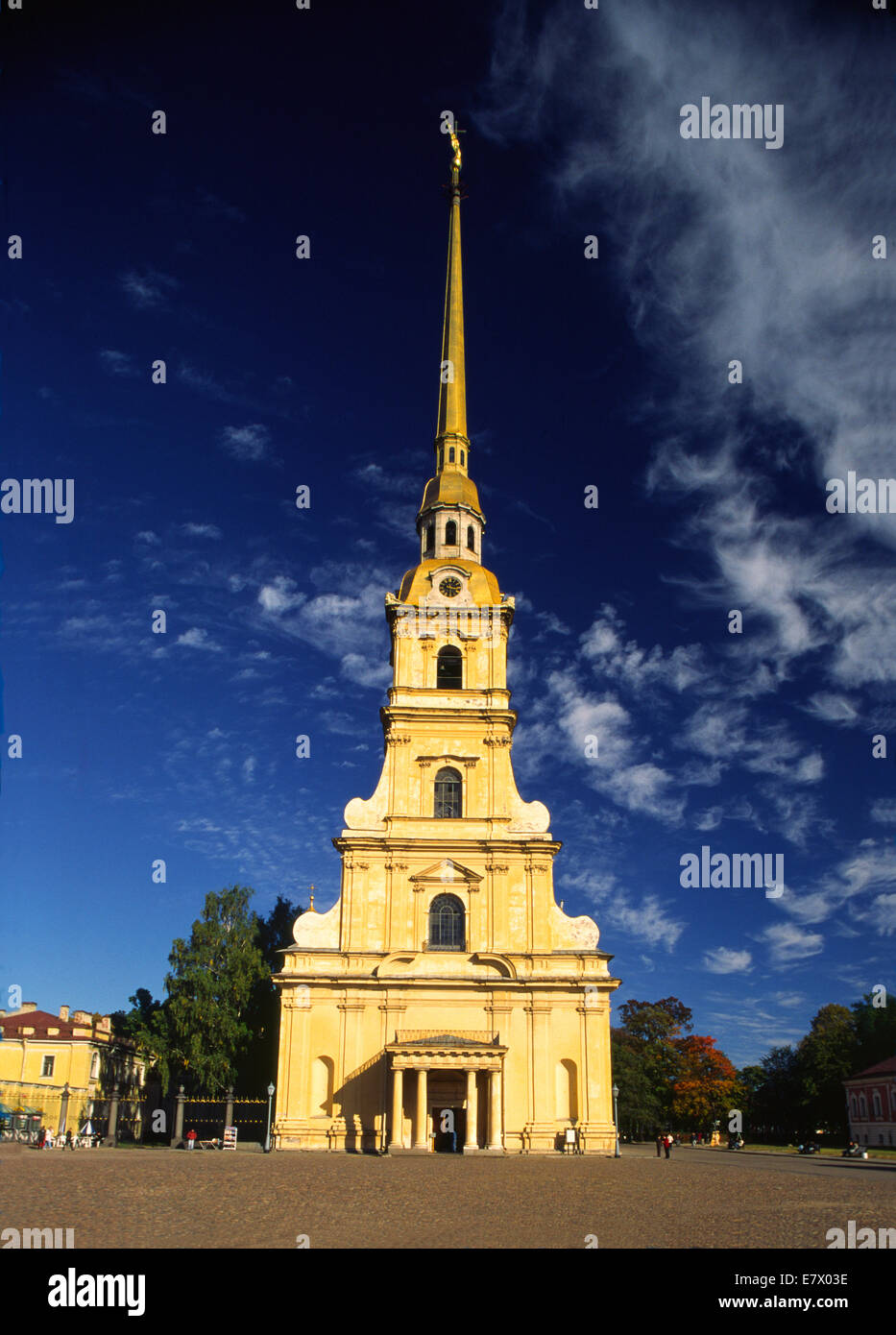 St Petersburg was founded by Tsar Peter the Great and is the second largest city in Russia. SS Peter-Paul Cathedral Stock Photo