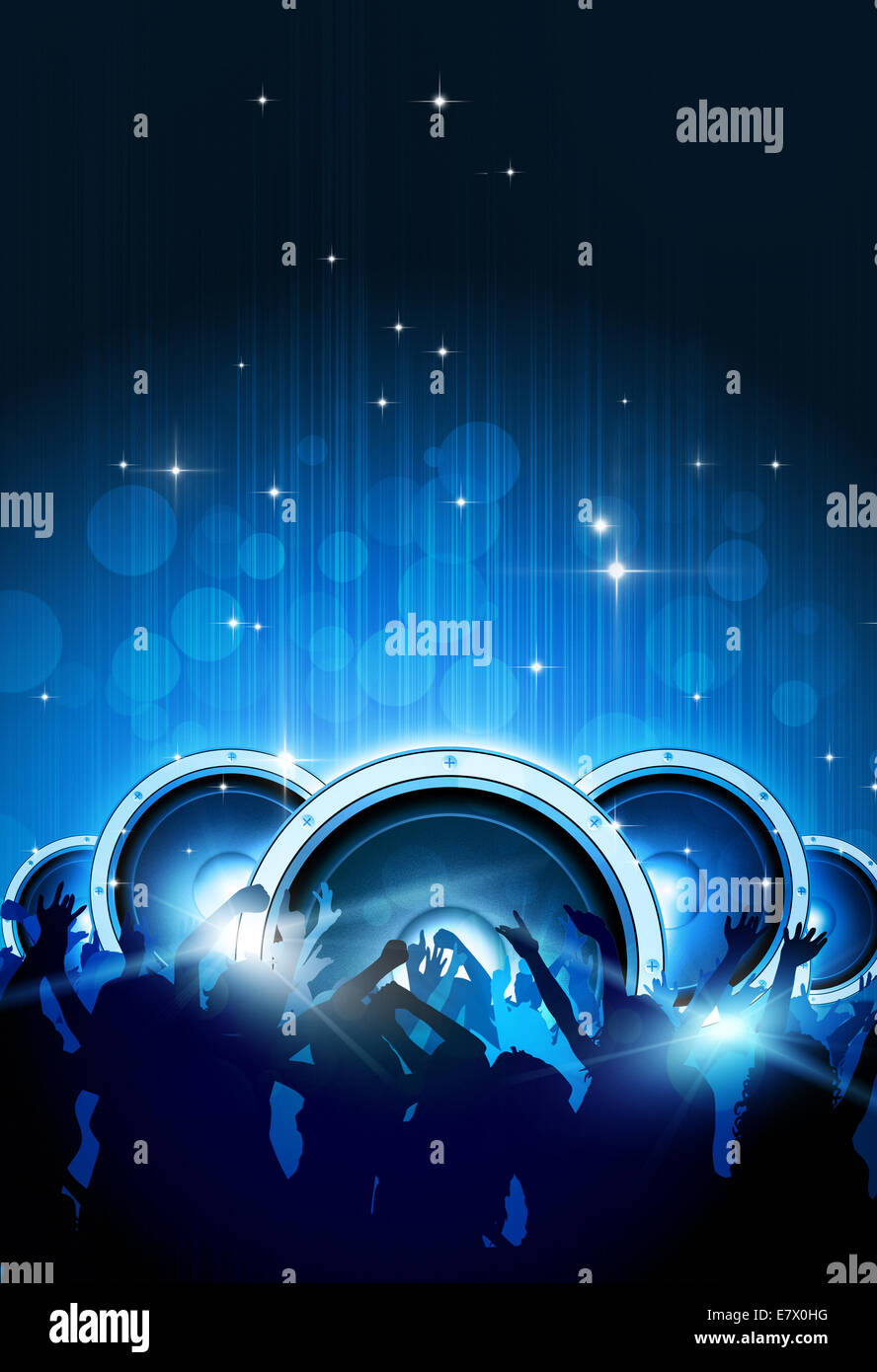 Party Music Background For Flyers And Night Club Posters Stock Photo Alamy