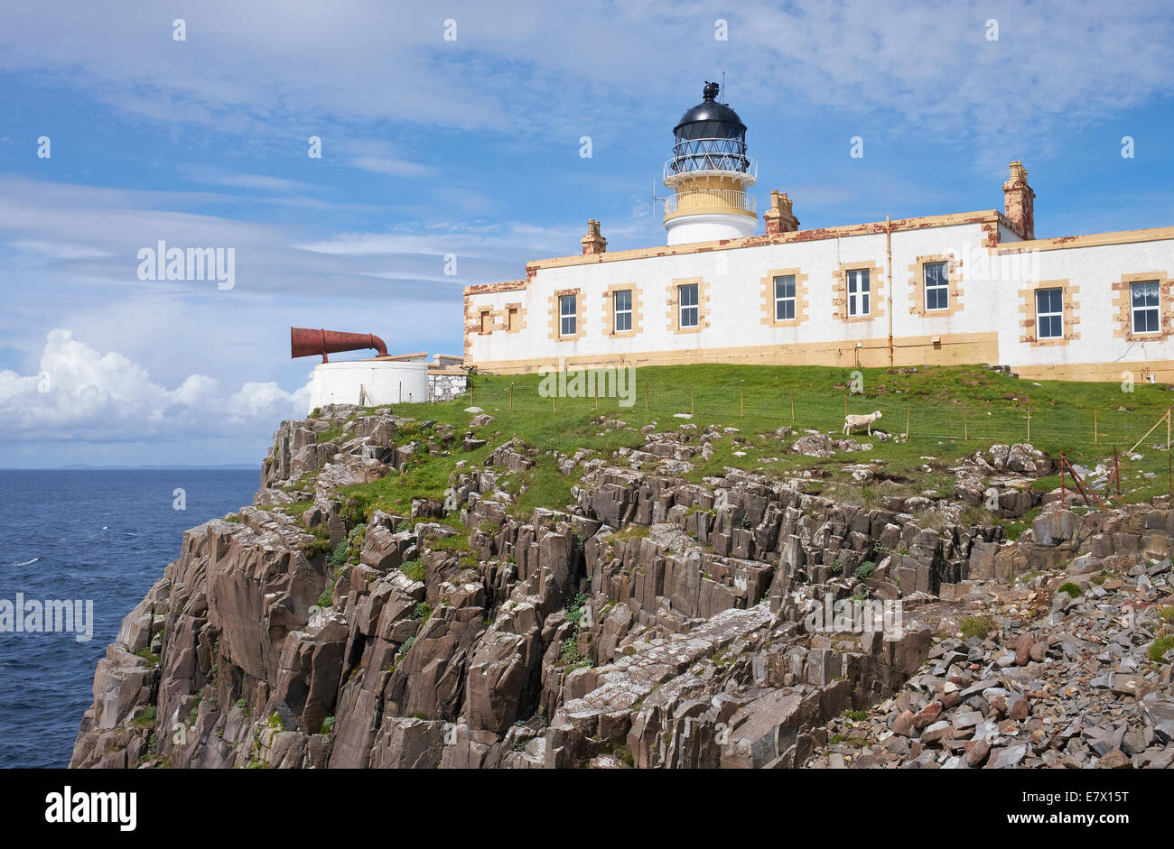 Neist Point Light house on the Isle of Skye, Scottish Highlands, Scotland. Stock Photo
