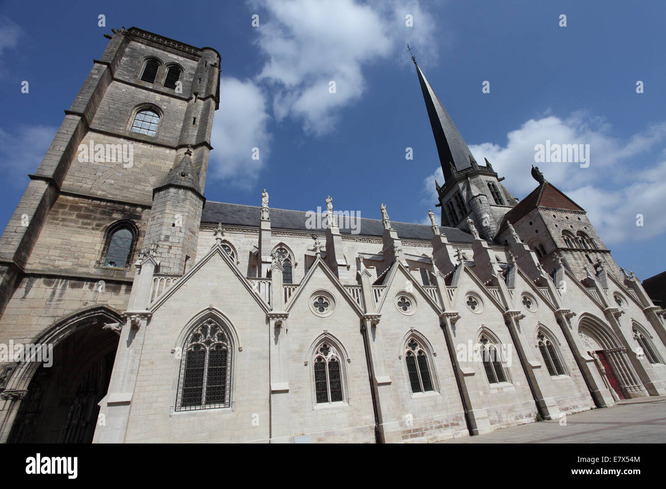 Church of Notre Dame, Auxonne, Cote-D'Or Stock Photo