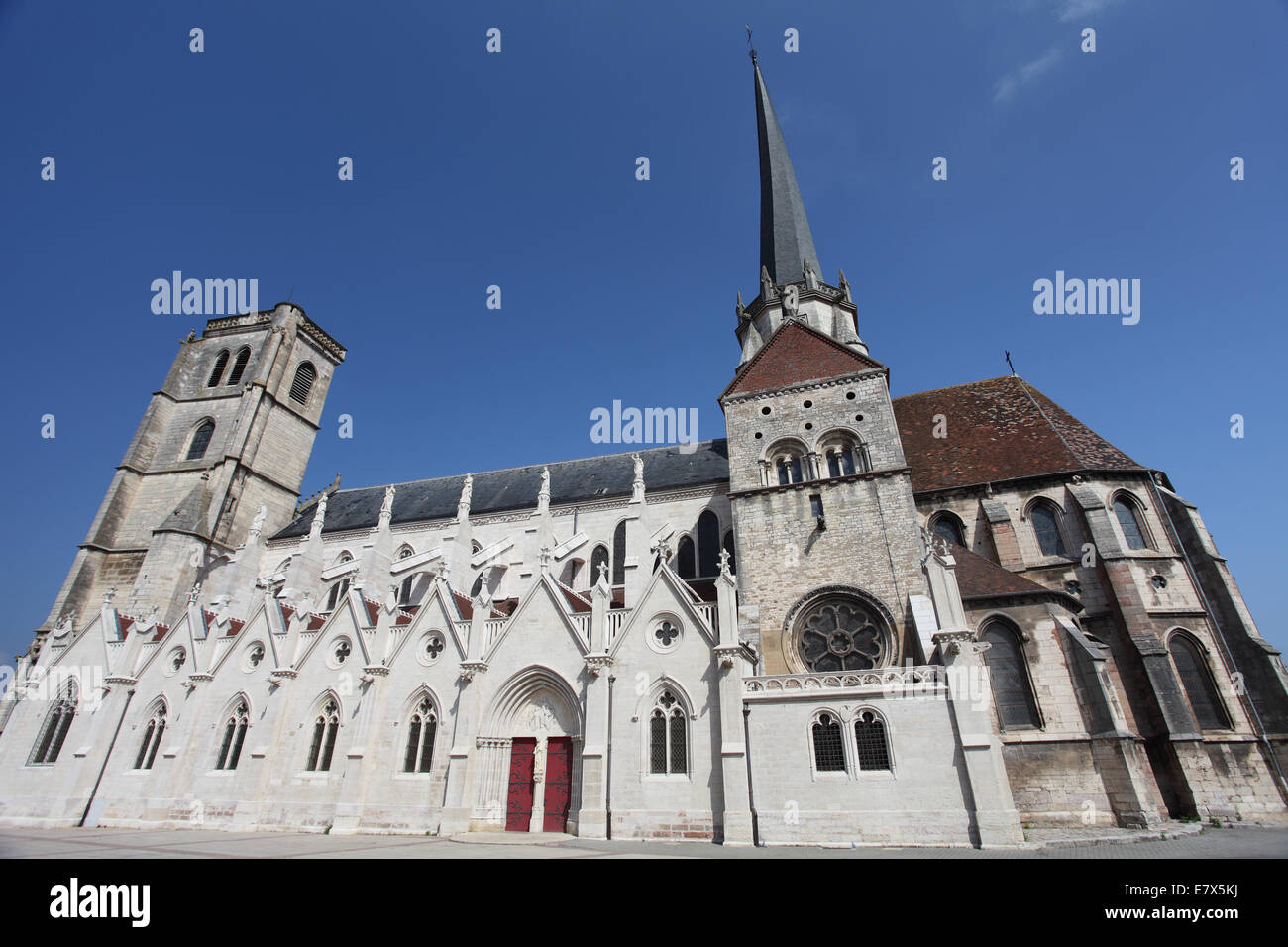 Church of Notre Dame, Auxonne, Cote-D'Or Stock Photo