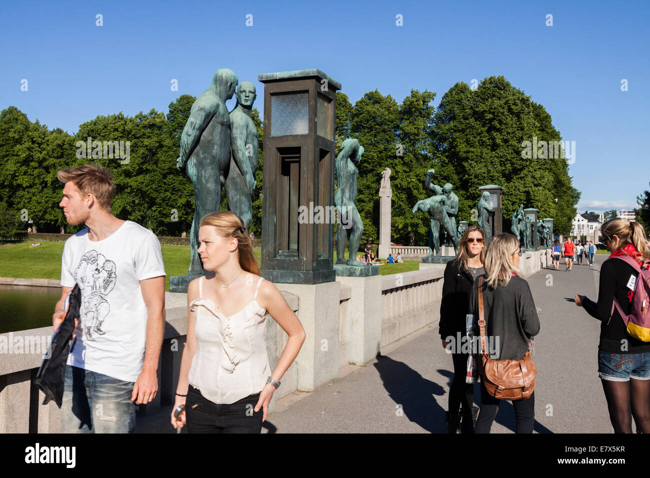 Frognerpark Vigeland Park, Oslo, Norway Stock Photo