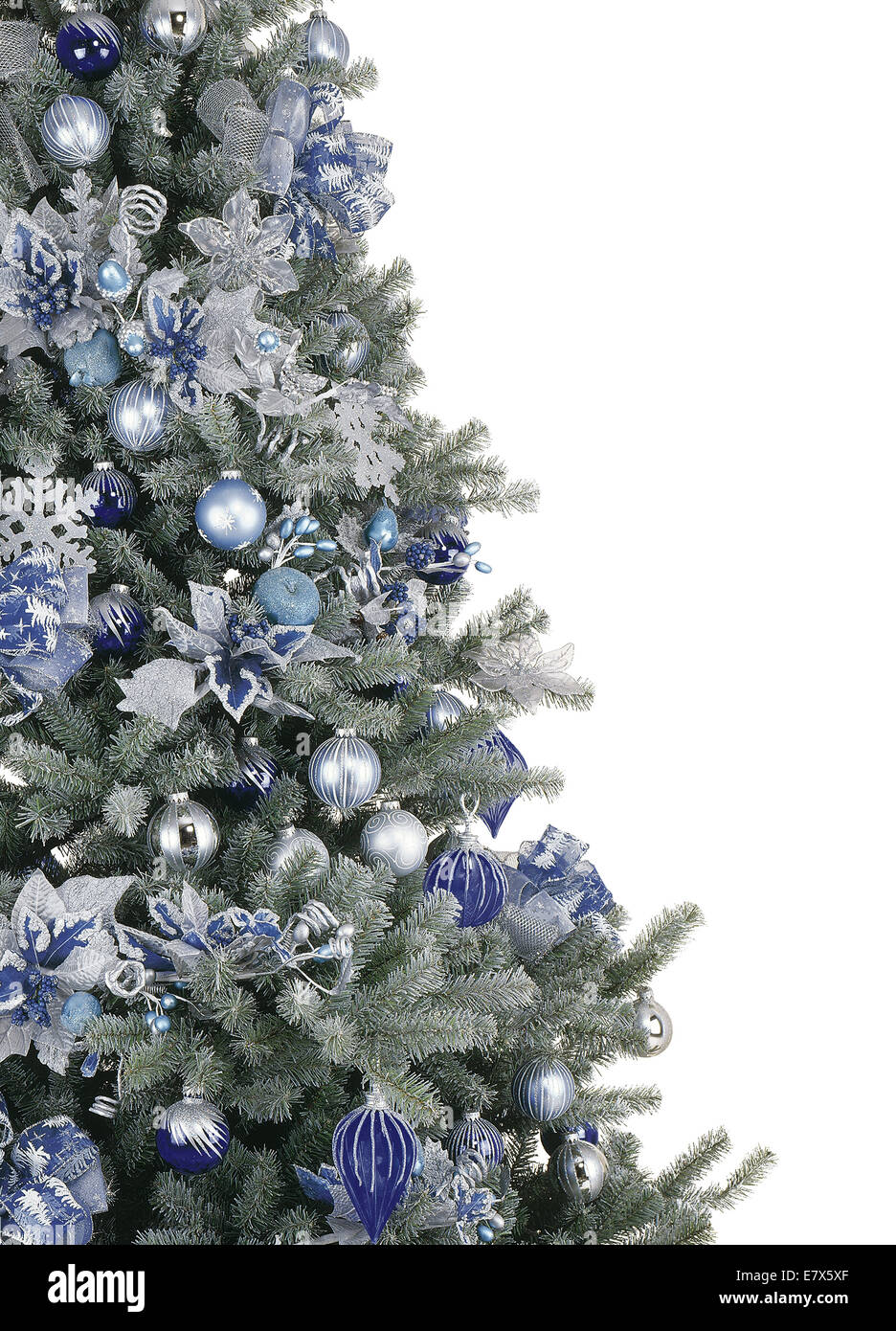 Decorated christmas tree Stock Photo