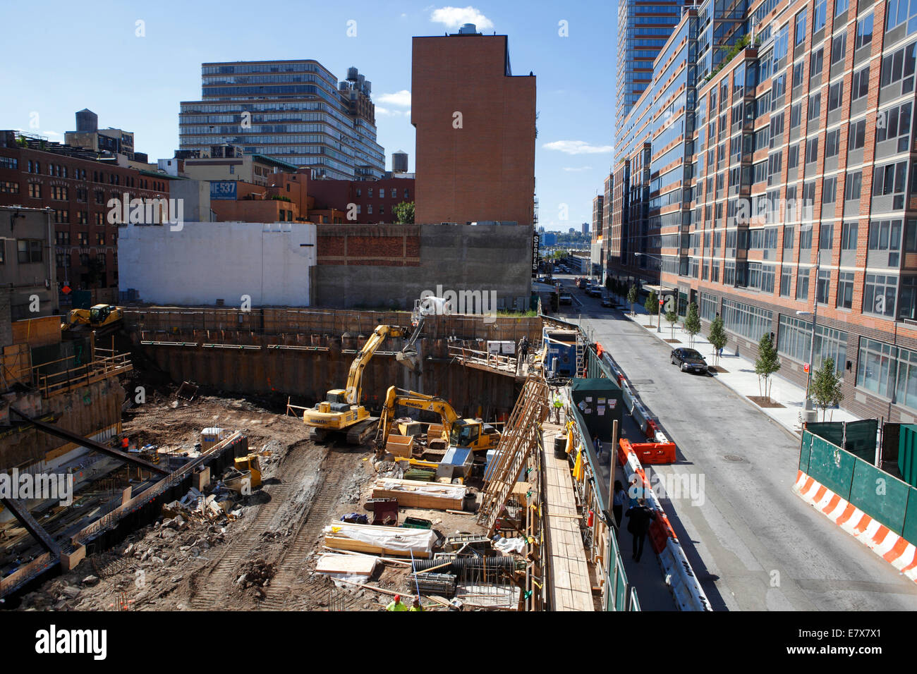 building construction in New York City Stock Photo Alamy