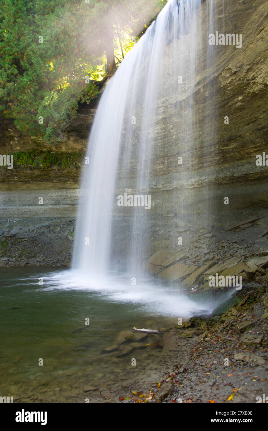 A view of Bridal Veil Falls, Manitoulin Island, Ontario Stock Photo Alamy
