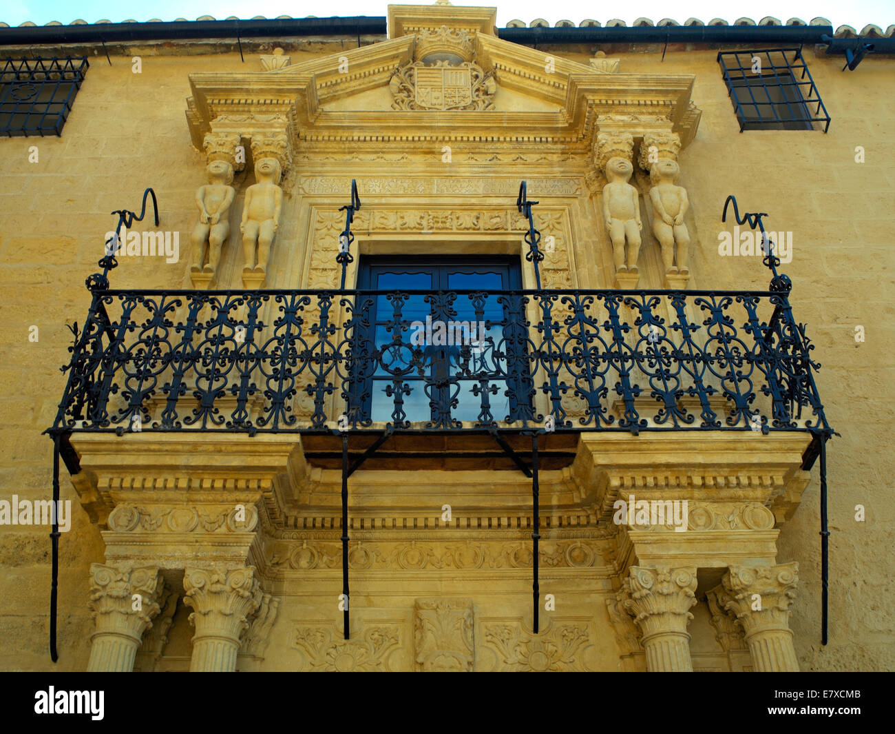 A palace facade in Ronda Stock Photo