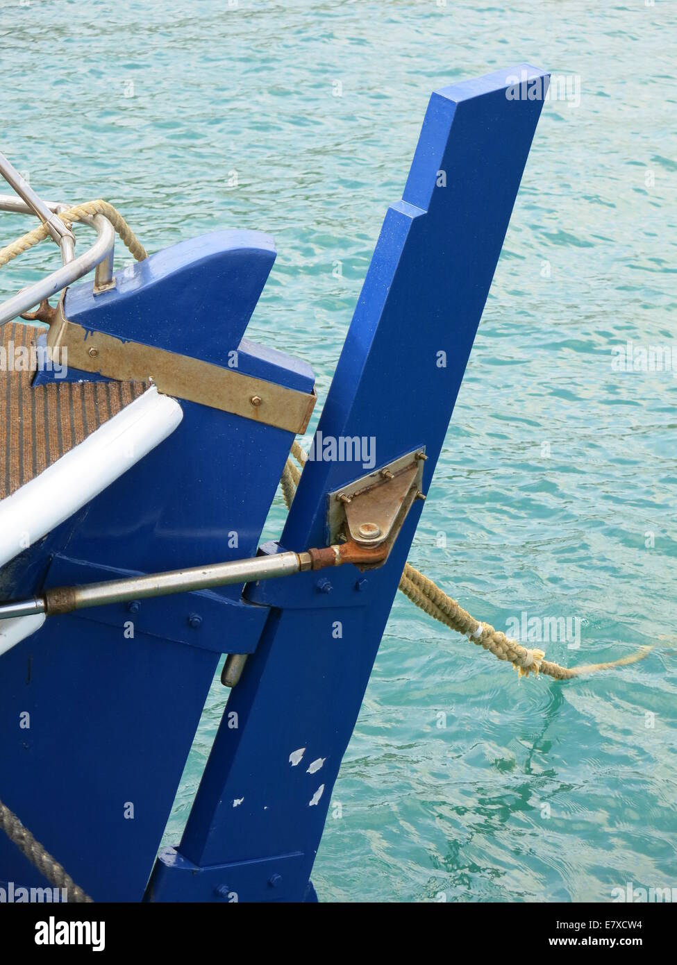 Fishing boat stern Stock Photo Alamy