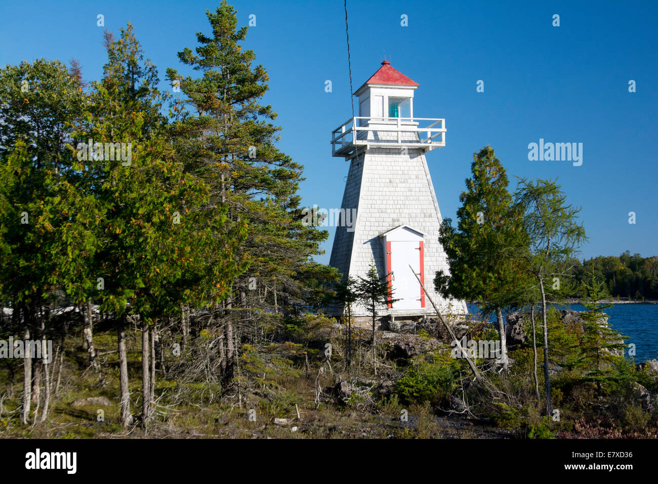 The lighthouse at South Baymouth, Manitoulin Island, Ontario, Canada