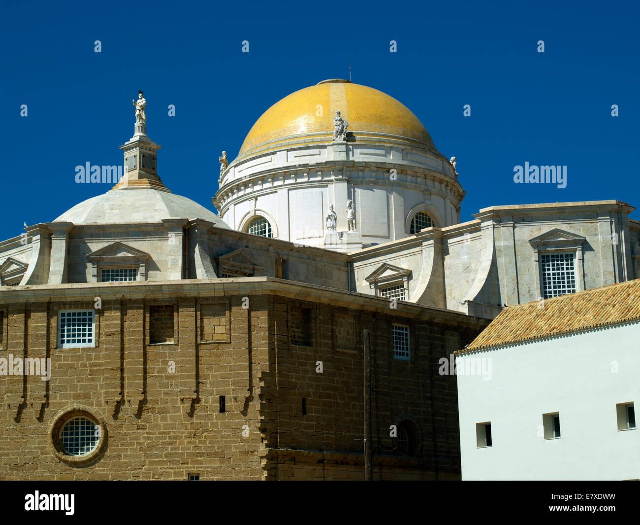 Dome of Cadiz Cathedral Stock Photo
