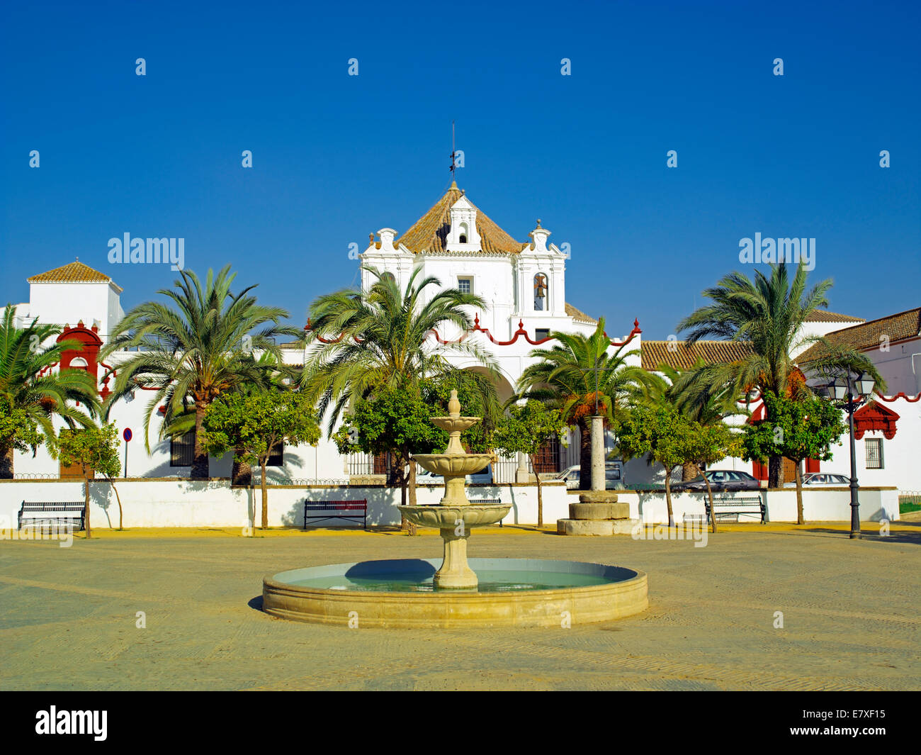 The convent on Plaza la Caridad in Arcos Stock Photo