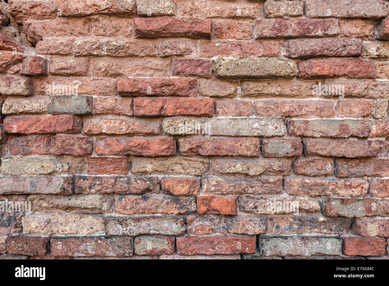 rusty brick wall close up Stock Photo