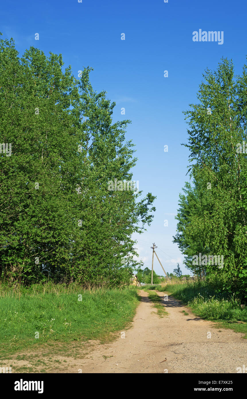 Village sand road Stock Photo Alamy