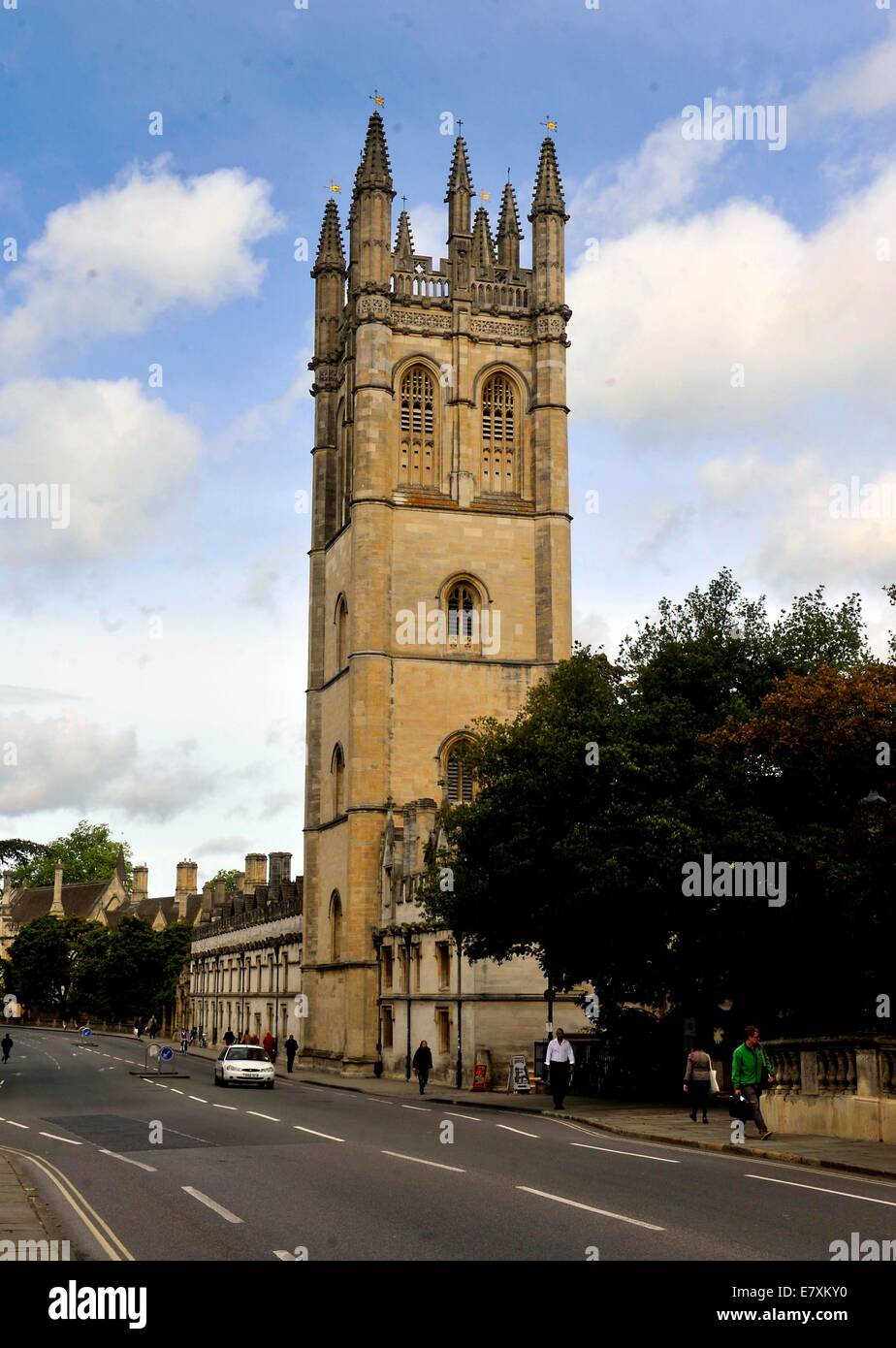 Magdalen Tower oxford   Picture By: Brian Jordan / Retna Pictures     - Stock Photo