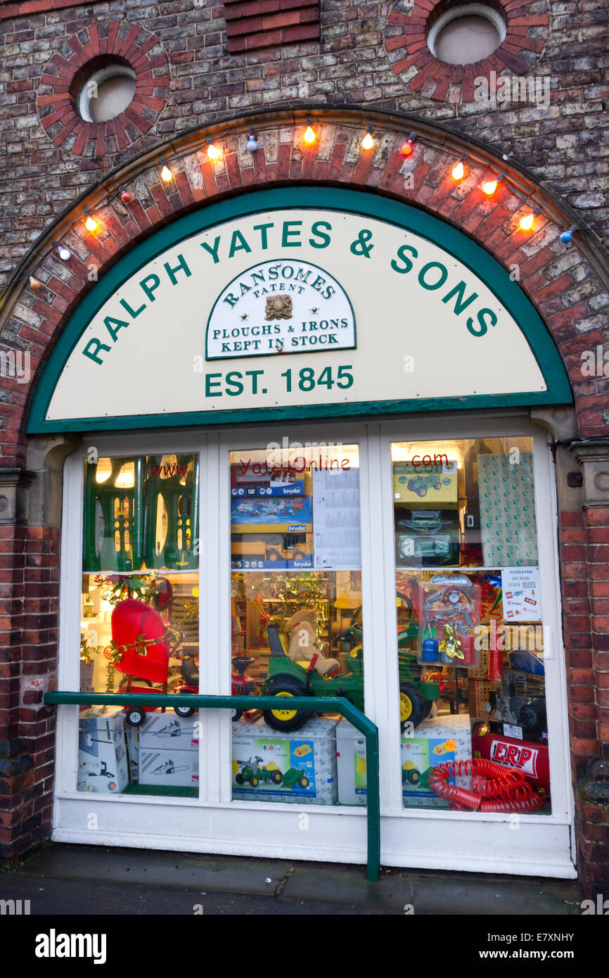 Yates hardware store in Malton, North Yorkshire, England Stock Photo