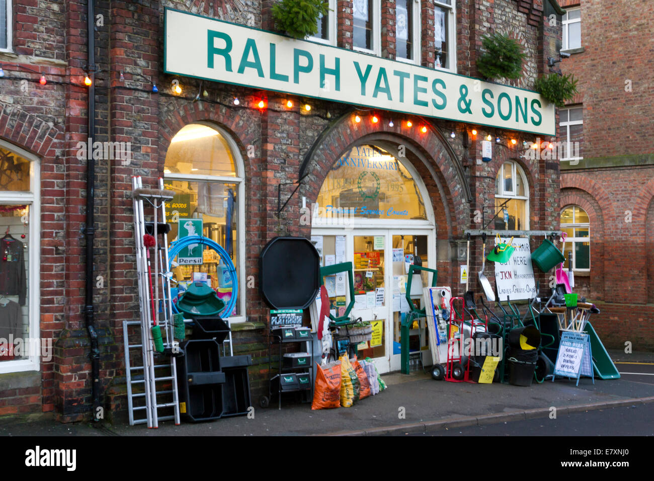 Yates hardware store in Malton, North Yorkshire, England Stock Photo