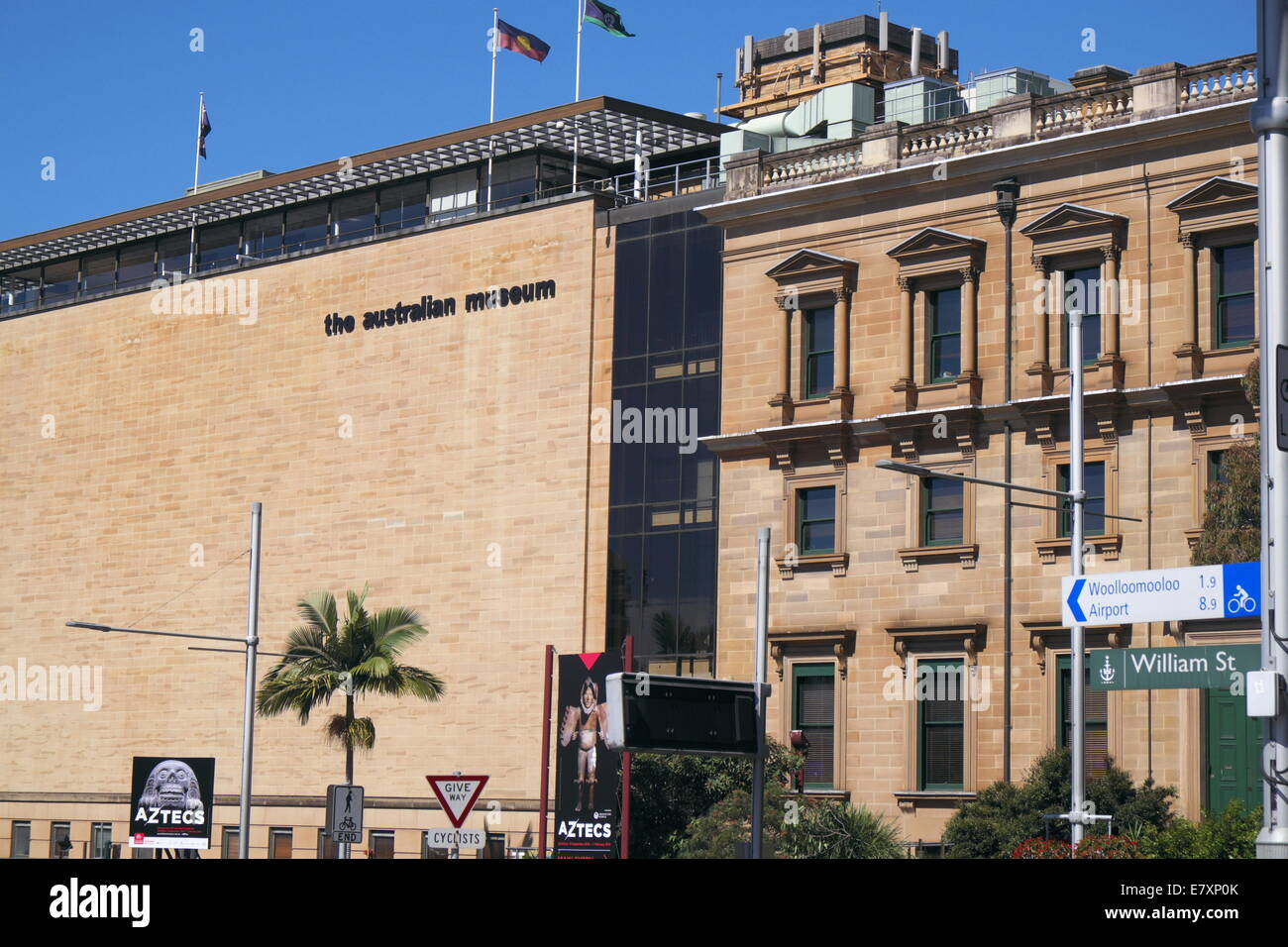 the australian museum in college/william street,sydney,australia Stock Photo