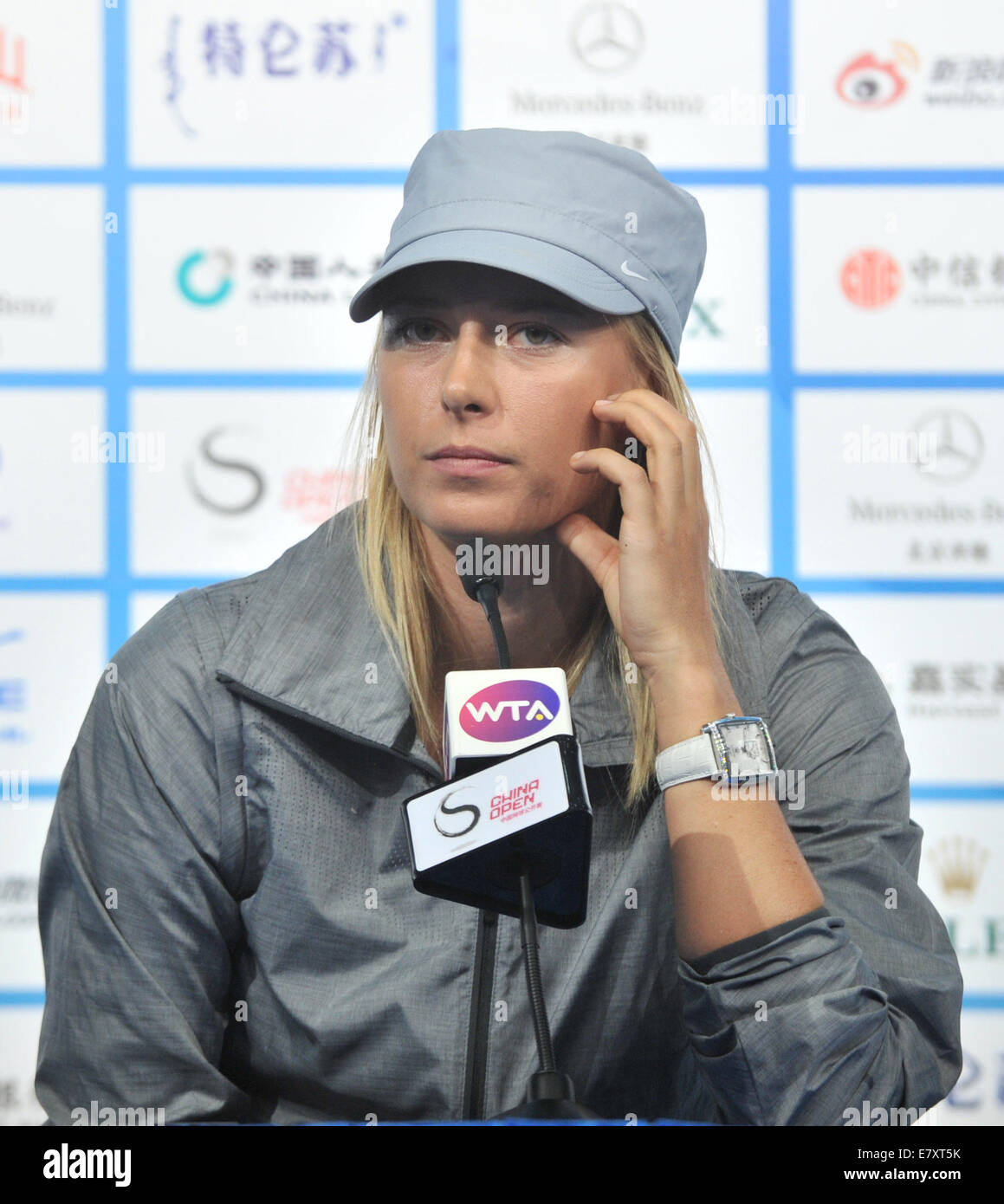 Beijing, China. 26th Sep, 2014. Russian tennis player Maria Sharapova
