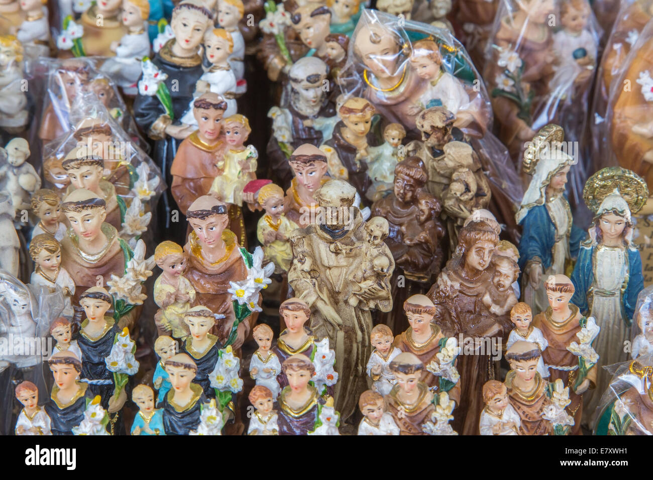 PADUA, ITALY - SEPTEMBER 10, 2014: The religion Souvenirs from Basilica of st. Antony of Padua (Basilica del Santo). Stock Photo