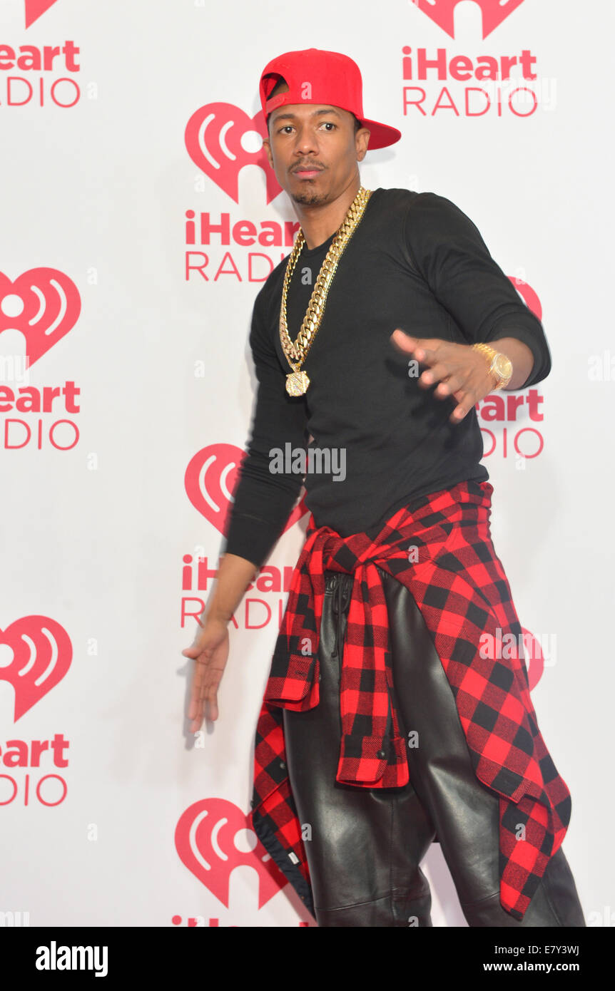Actor Nick Cannon attends the 2014 iHeartRadio Music Festival in Las