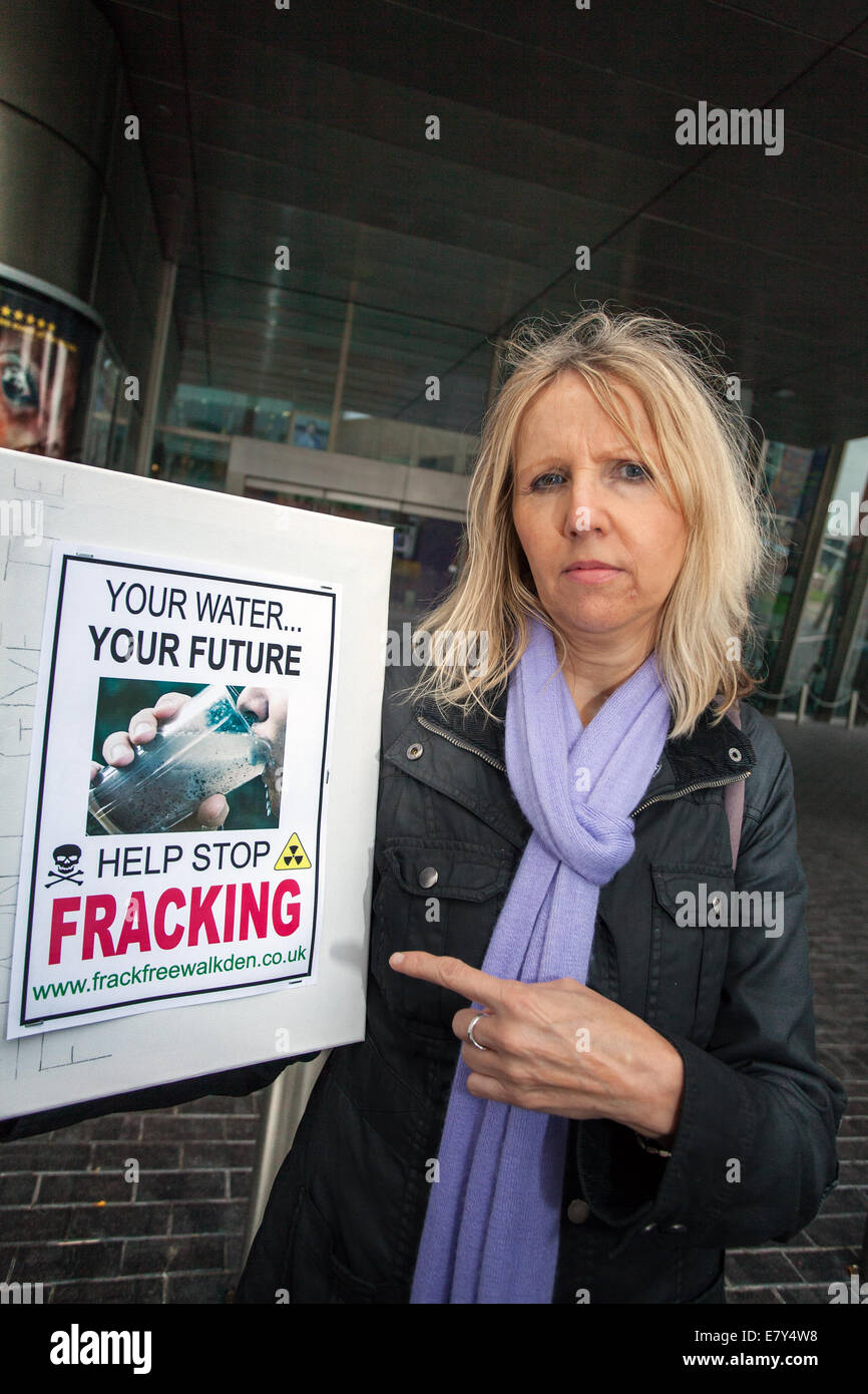 The Lowry Salford Quays, Angela Duriez at Fracking North Debate on