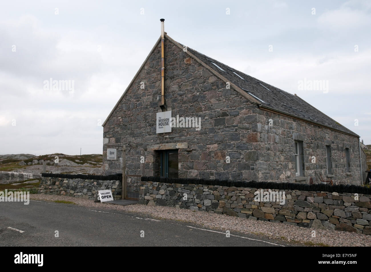 The Mission House Studio in South Harris is in a converted church and features the work of Beka and Nickolai Globe. Stock Photo