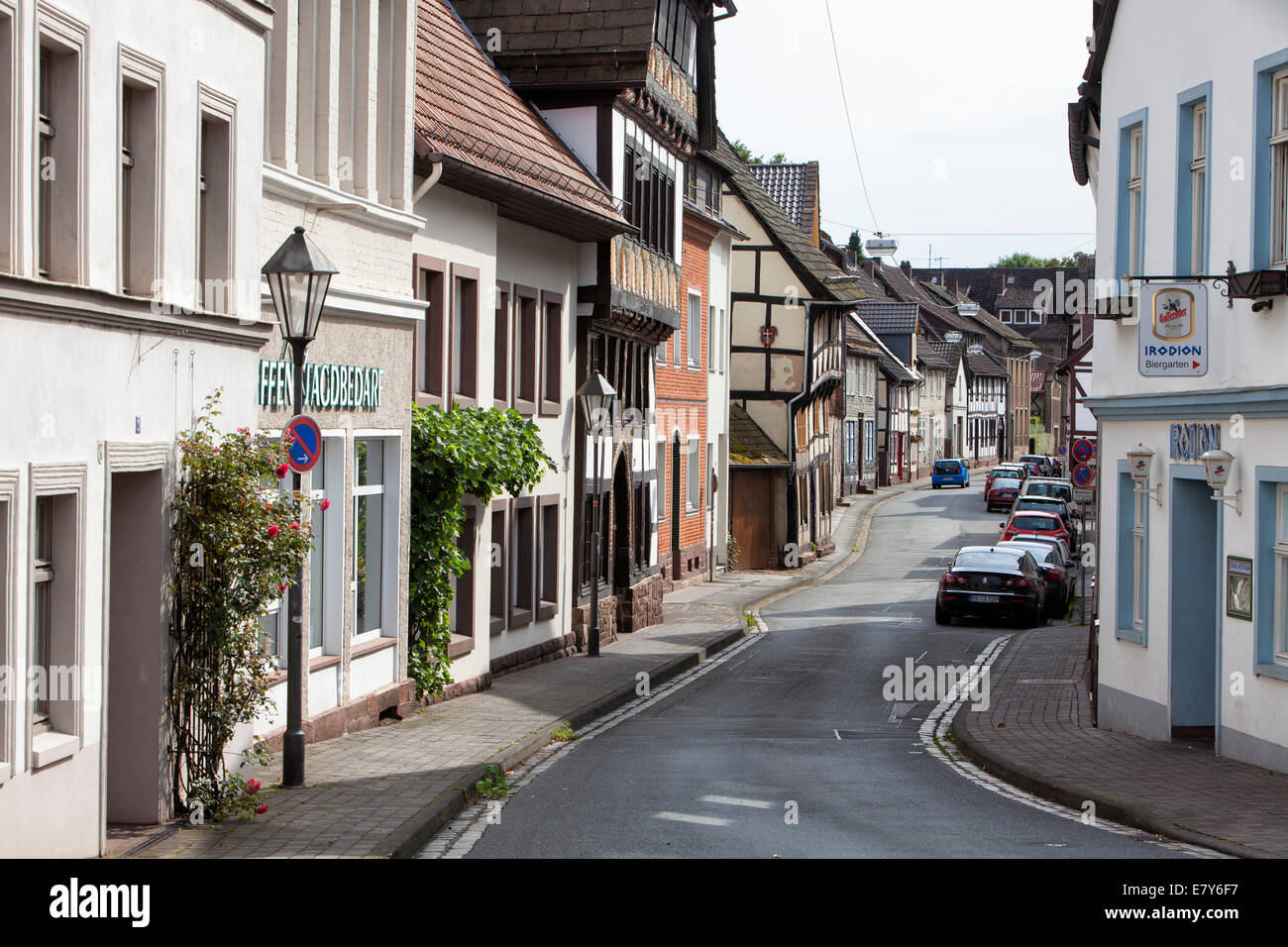 Half-timbered house, Weser Renaissance style, Hoexter, Weser Uplands, North Rhine-Westphalia, Germany, Europe Stock Photo