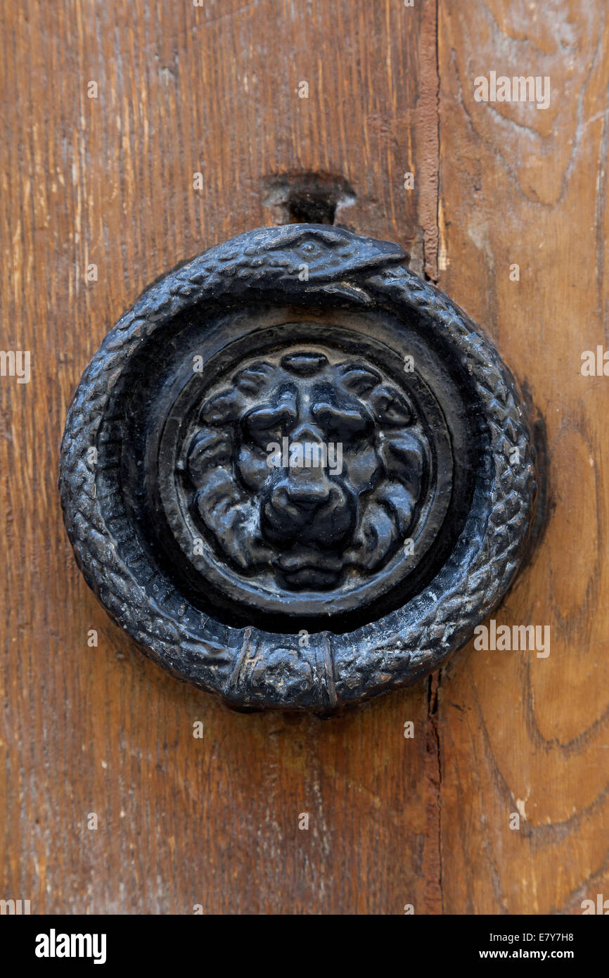 Doorknob in palace Fontainebleau, France Stock Photo