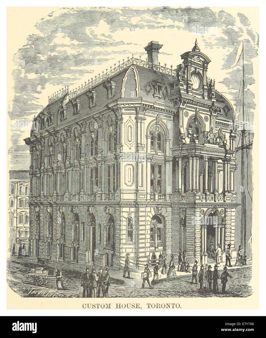 DENT(1881) 1.181 CUSTOM HOUSE, TORONTO Stock Photo
