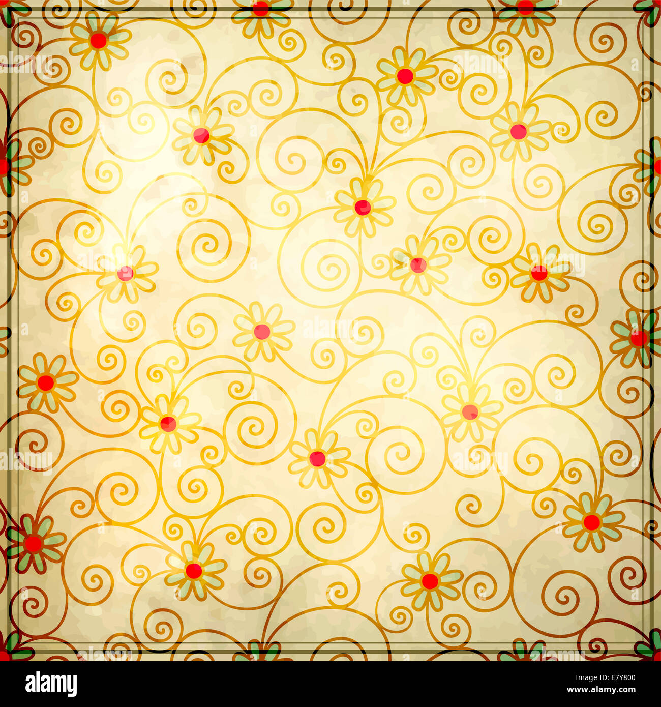 grunge floral background design Stock Photo - Alamy