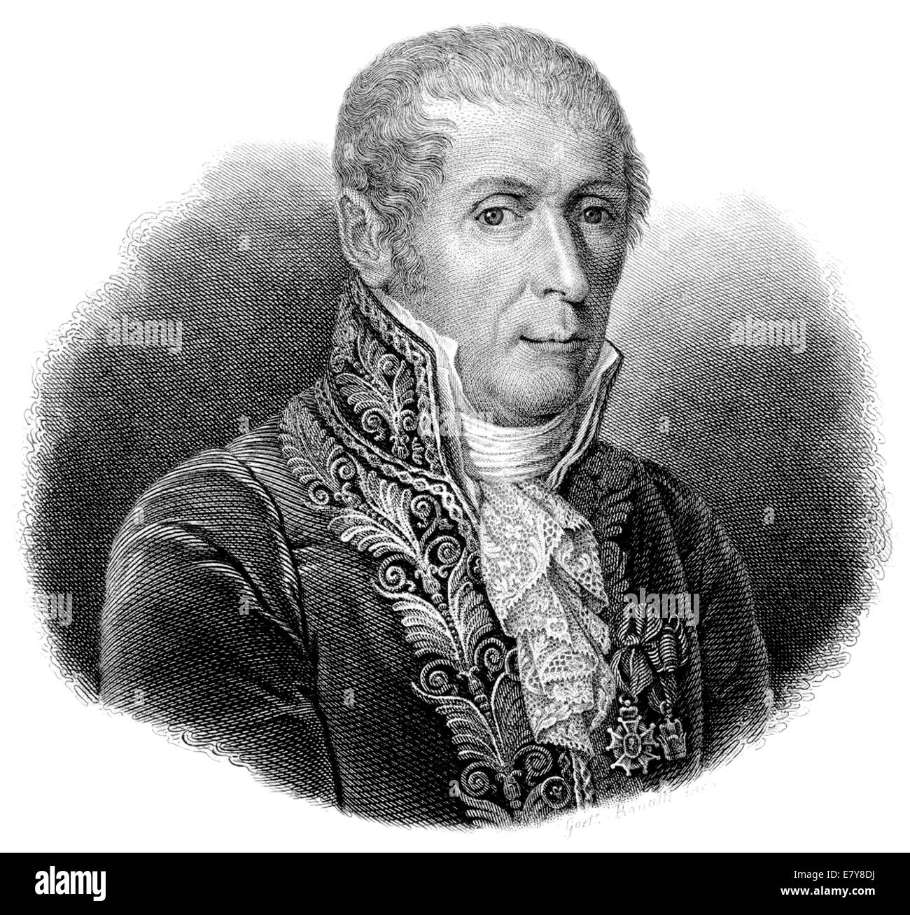 ALESSANDRO VOLTA (1745-1827) Italian physicist who invented the battery Stock Photo