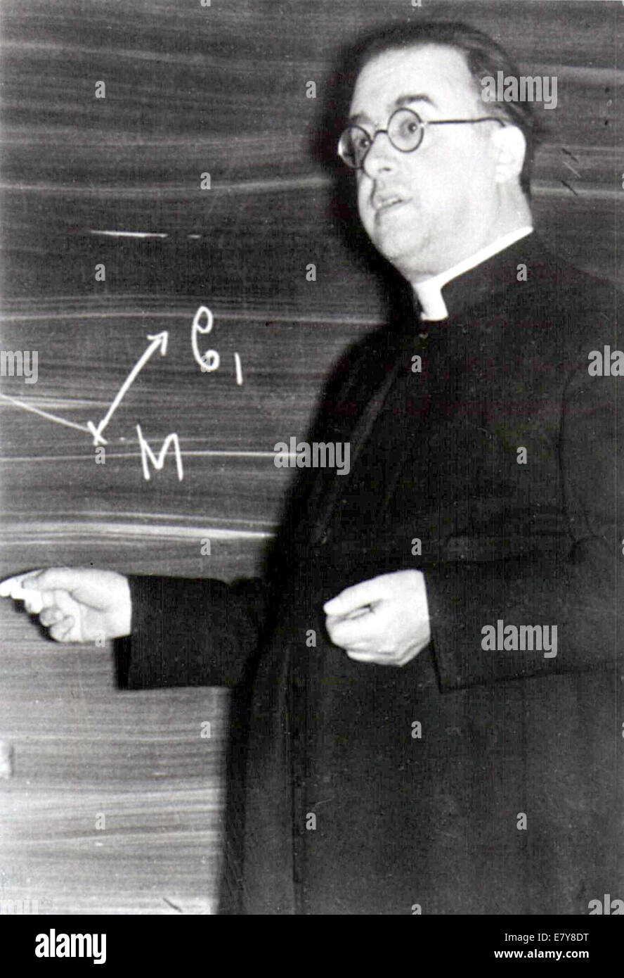 GEORGES LEMAITRE (1894-1966) Belgian Jesuit priest and astronomer Stock Photo