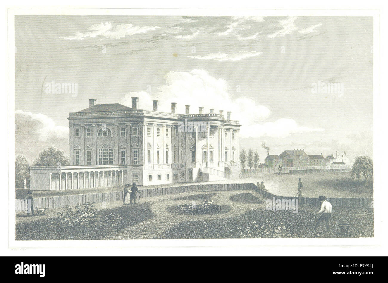 HINTON(1834) 1.379 The President House, Washington Stock Photo