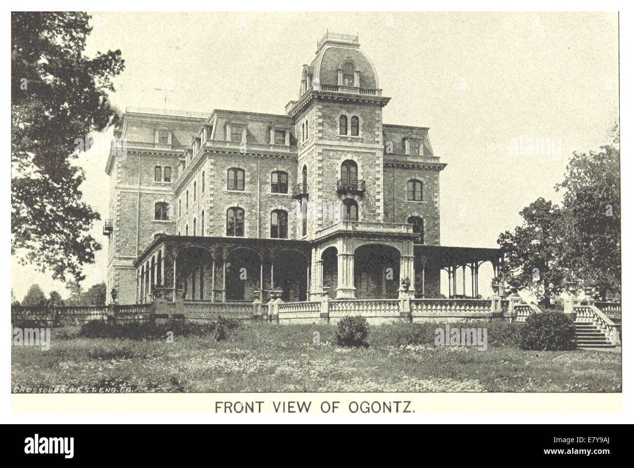HOTCHKIN(1892) p120 Philadelphia, Ogontz School for Young Ladies, front