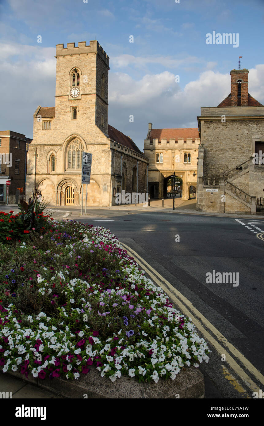 Abingdon on Thames Benedictine Abbey Gateway and St Nicolas Church ...