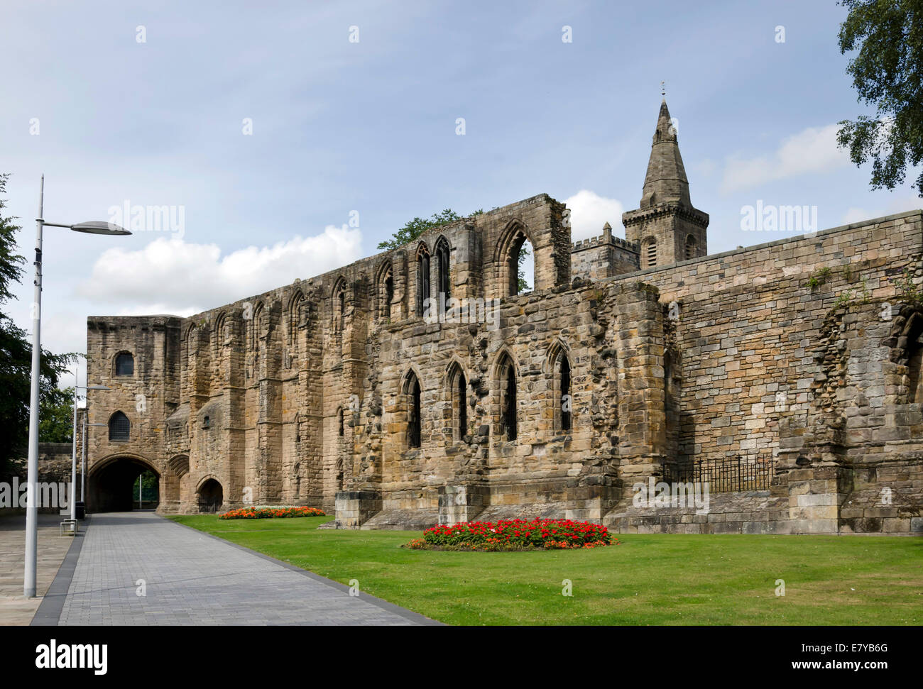 Part of the ruins of Dunfermline Palace in Fife, Scotland. Stock Photo